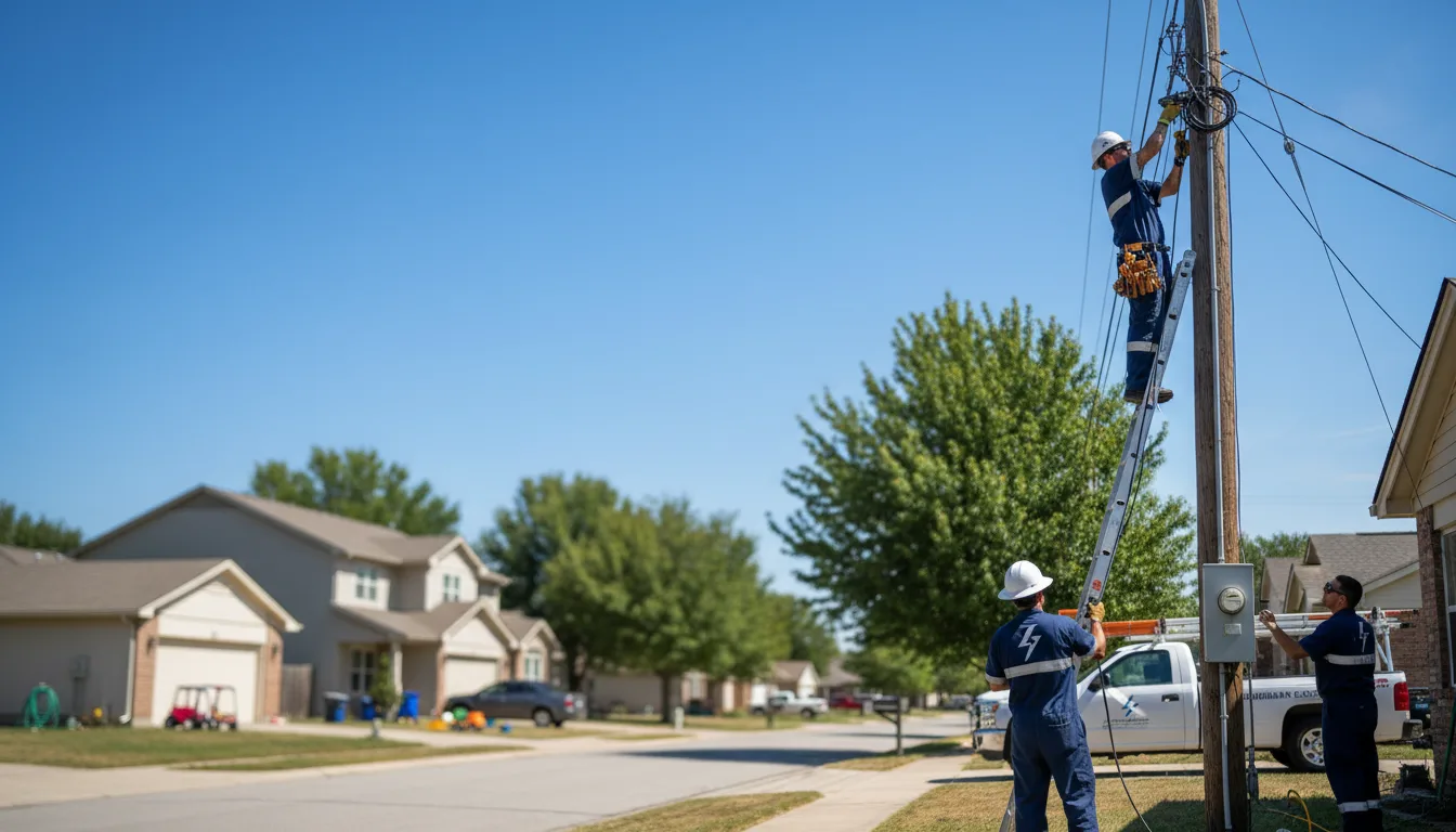 Residential electrician providing installation services in Bayport, NY